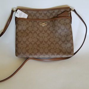 NWT Coach F58297 File Bag in Signature